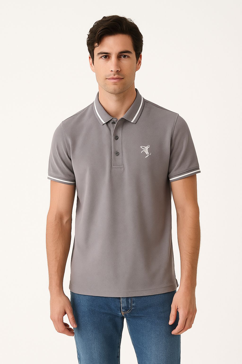 Classic Grey Polo Shirt