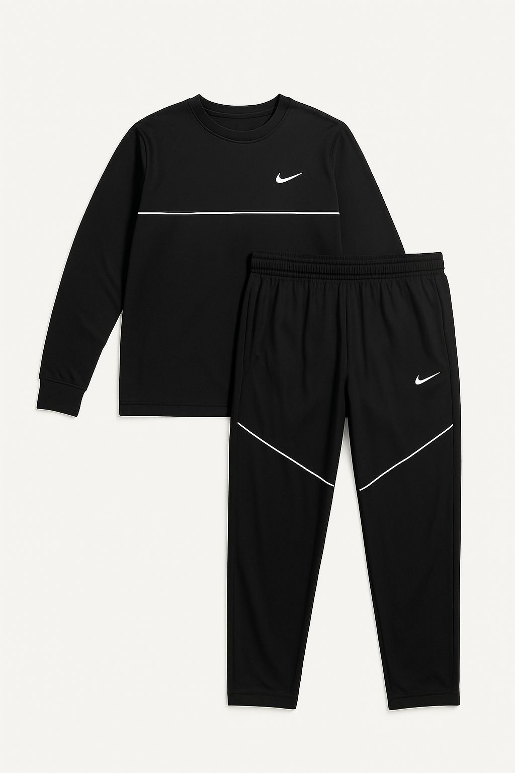 Men’s Classic Black Tracksuit Set