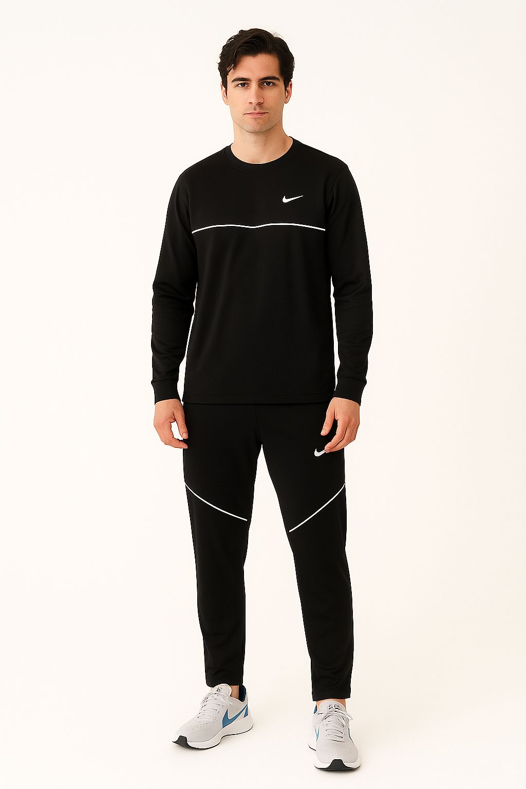 Men’s Classic Black Tracksuit Set